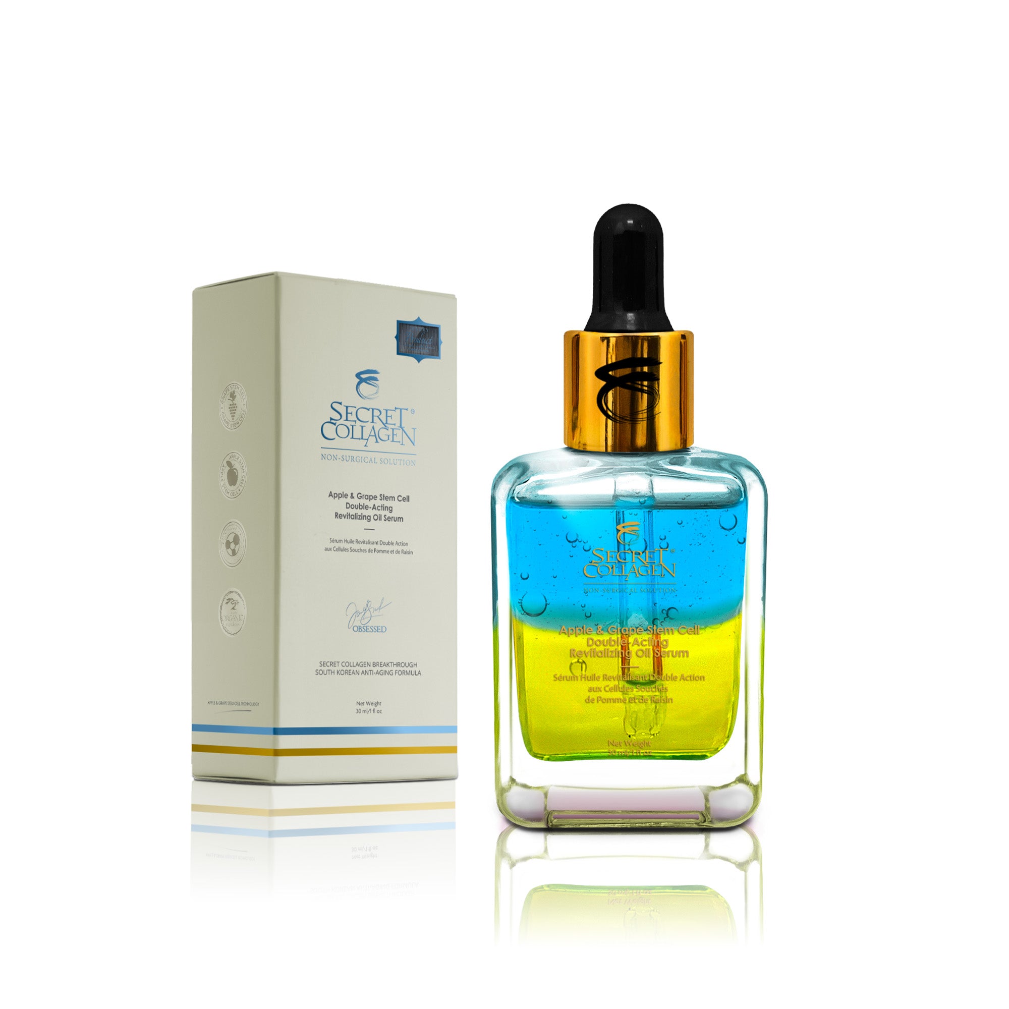 Apple & Grape Stem Cell Double-Acting Revitalizing Oil Serum - Secret Collagen